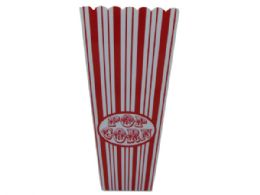 60 Pieces 35 Oz. Red Striped Popcorn Bucket - Buckets & Basins