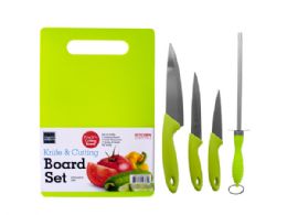 12 Wholesale Knife & Cutting Board Set