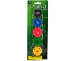 36 Pieces Casino Poker Chips Set - Playing Cards, Dice & Poker