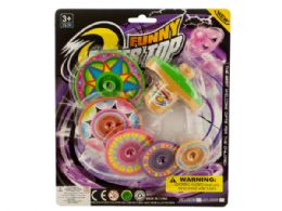 72 Wholesale Super Spinning Top Toy With Extra Colorful Discs