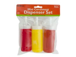 48 Wholesale 6 Oz. Mini Condiment Dispenser Set