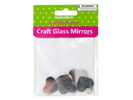 120 Wholesale Small Heart Shape Craft Glass Mirrors