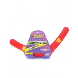72 Units of Red Plastic Boomerang - Beach Toys