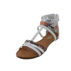 18 Wholesale Women's Braided Gladiator Sandals Gold Color