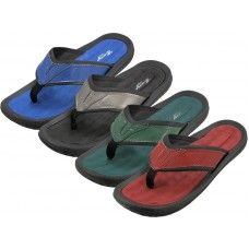 36 Wholesale Men's Soft Comfortable Gel Insole Thong Sandals