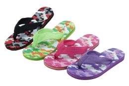 48 Pairs Girl's Sandals Assorted Colors Sizes 11-4 - Girls Flip Flops