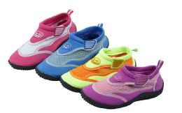 36 Pairs Kid's Aqua Socks Assorted Colors - Unisex Footwear