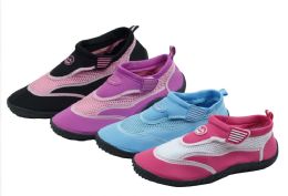 36 Pairs Women's Assorted Color Aqua Socks / Water Shoes - Women's Aqua Socks