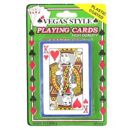 72 Pieces Plastic Coated Playing Cards - Playing Cards, Dice & Poker
