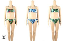 48 of Womans Assorted Printed 2 Piece Bathing Suit