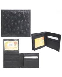 24 Wholesale Men's Leather Wallet 4.5 X 3.5 Black Only