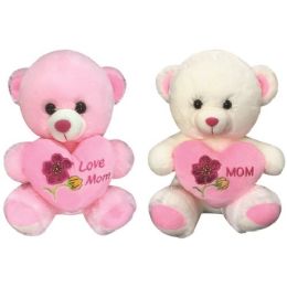 12 Pieces 16" Bear With/heart - Mothers Day