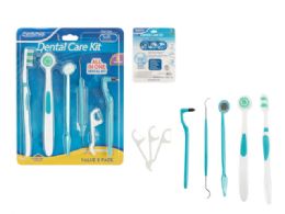 96 Sets 8 Piece Dental Care Kit - Toothbrushes and Toothpaste