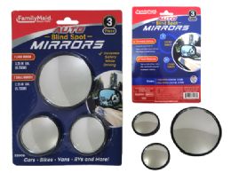 96 of 3 Piece Auto Blind Spot Mirrors
