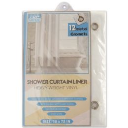 48 Wholesale Shower Curtain White