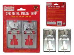 96 of 2 Piece Metal Mouse Traps