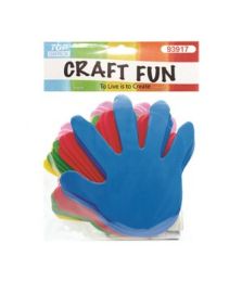 72 Pieces Craft Fun Assorted Colored Palms - Scrapbook Supplies