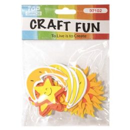 96 Pieces Craft Fun Sun Moon Star - Scrapbook Supplies