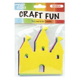 96 Pieces Craft Fun Five Pack Castles - Craft Glue & Glitter