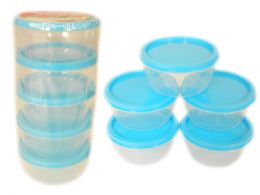 48 Pieces 5pc Round Multipurpose Containers - Storage Holders and Organizers