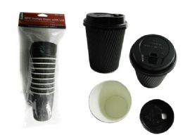 48 Wholesale 8 Piece Coffee Cups With Lids