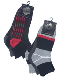 120 Wholesale Mens' Quarter Cushion Sport Socks