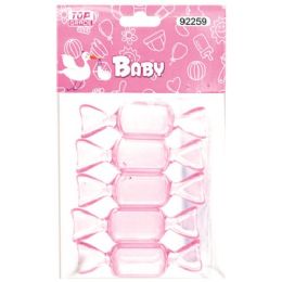 144 Units of Five Count Candy Baby Pink - Baby Shower