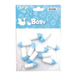 144 Pieces Baby Bottle Baby Blue - Baby Shower