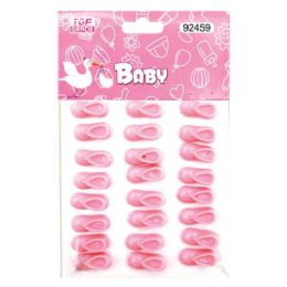 24 of Twenty Four Count Mini Booties Baby Pink