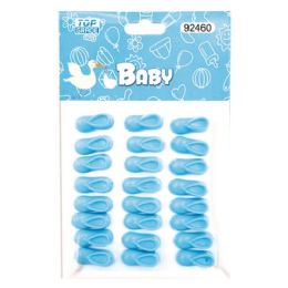 240 Wholesale Twenty Four Count Mini Booties Baby Blue