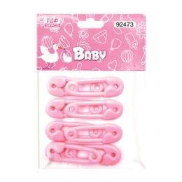 144 Pieces Eight Count Safety Pink Baby Pink - Baby Shower