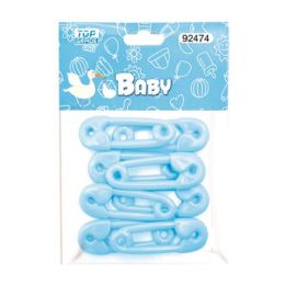 144 Pieces Eight Count Safety Pink Baby Blue - Baby Shower