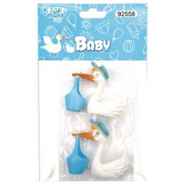 144 Pieces Two Count Duck Baby Blue - Baby Shower