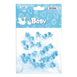 144 Pieces Pacifiers Baby Blue - Baby Shower