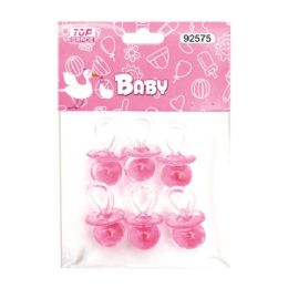144 Pieces Pacifier Baby Pink - Baby Shower