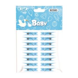 144 Pieces Cloth Clip Baby Blue - Baby Shower