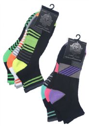 60 Wholesale Mens' Quarter Cushion Sport Socks