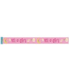 144 Pieces Its A Girl Banner Twelve Feet - Party Banners