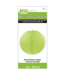 96 Pieces Paper Lantern Nine Inch Green - Party Center Pieces