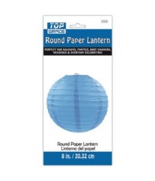 96 Wholesale Paper Lantern Nine Inch Blue