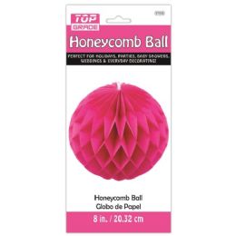 96 Wholesale Eight Inch Honeycomb Ball Fushia