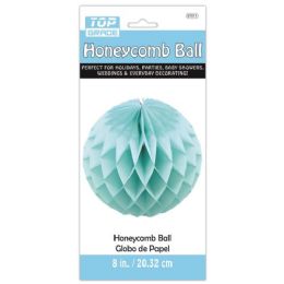 96 Wholesale Eight Inch Honeycomb Ball Baby Blue
