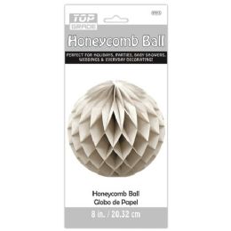 96 Wholesale Eight Inch Honeycomb Ball Grey