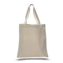 144 Wholesale 12 Ounce Tote BaG- Natural
