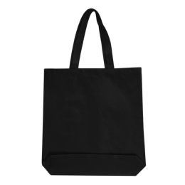 144 Wholesale 12 Ounce Gusseted TotE-Black