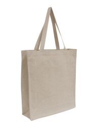96 Units of Promotional Canvas Shopper Tote Natural - Tote Bags & Slings