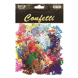 144 Wholesale Confetti Birthday Letter