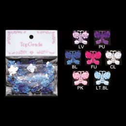 96 Pieces Rhinestone Sticker Butterfly - Scrapbook Supplies