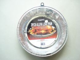 72 Wholesale 3pc Aluminum Foil Pie Tin