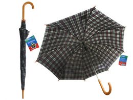 48 Wholesale Plaid Umbrella